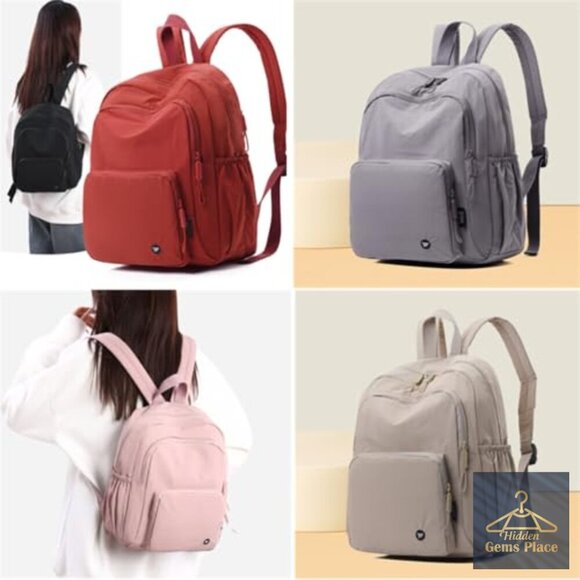 Mini Nylon Daypack Backpack Lightweight Travel Purse with Anti-Theft Pocket